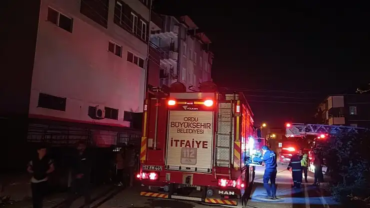 Ordu'da iş yeri yangını