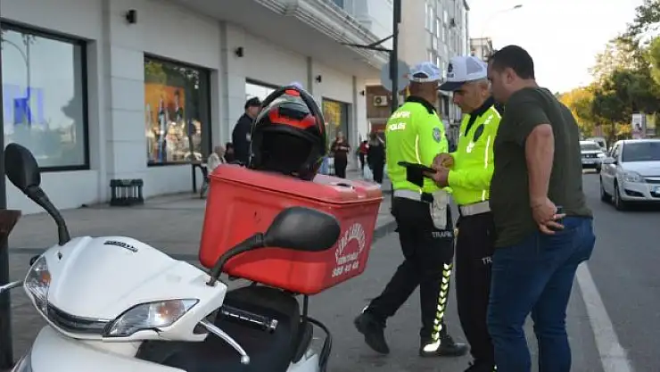 Ordu'da ticari taksi ve motosiklet sürücüleri denetlendi