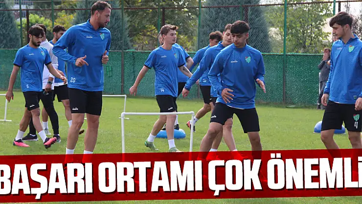 'Başarı ortamı çok önemli'