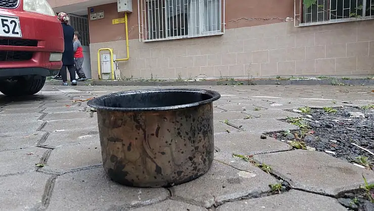 Tencere yandı 1kişi yaralandı