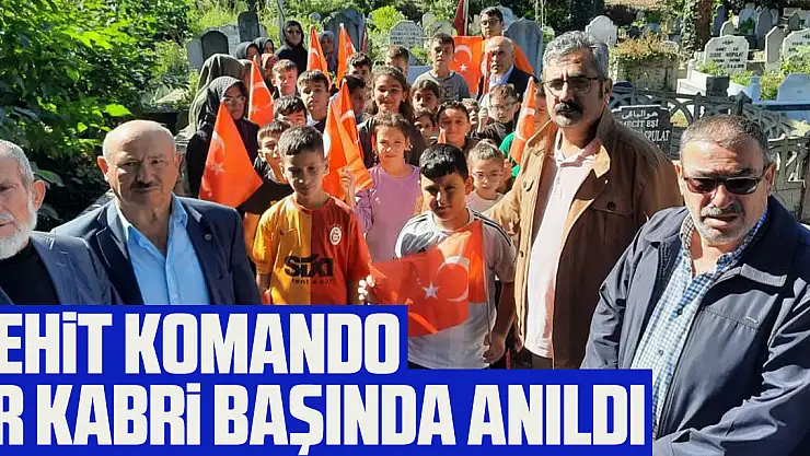 Şehit kabri başında anıldı