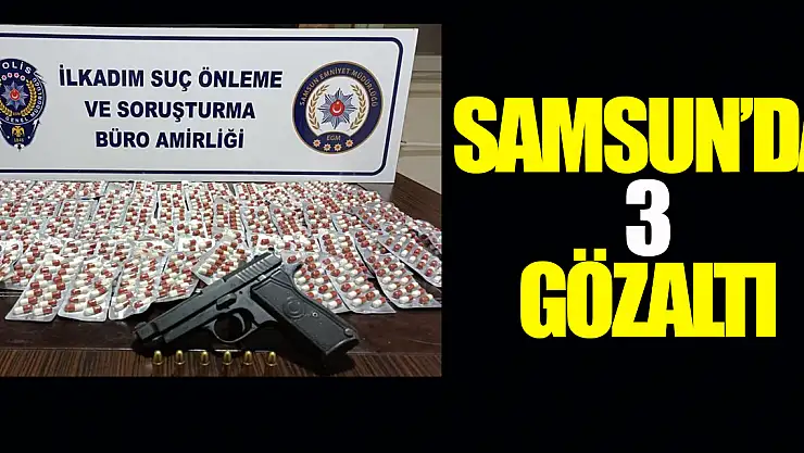 Samsun'da 3 Gözaltı