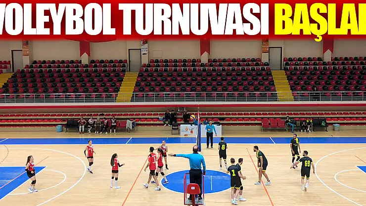 Voleybol turnuvası başladı