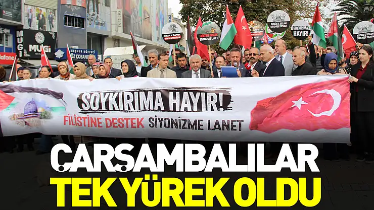 Çarşambalılar, Filistin İçin Tek Yürek oldu