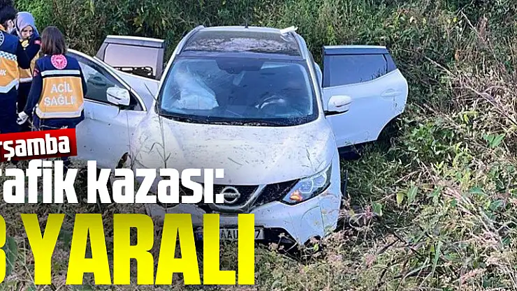 trafik kazası: 3 yaralı