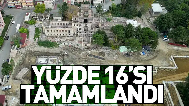 Yüzde 16'sı tamamlandı