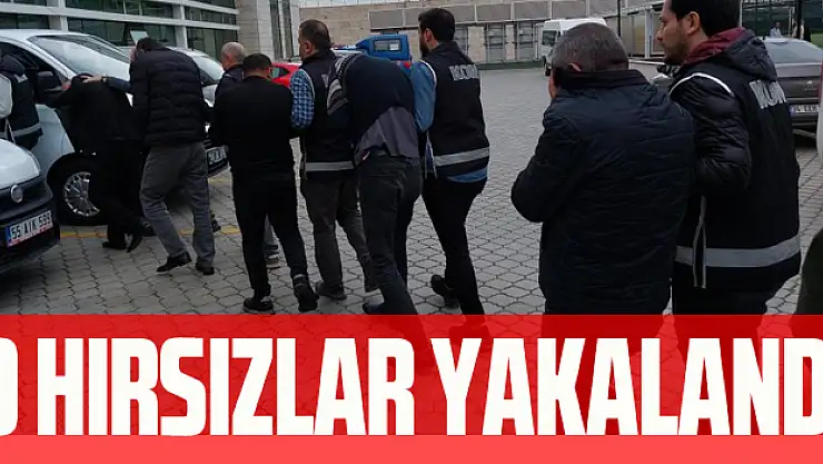 O hırsızlar yakalandı