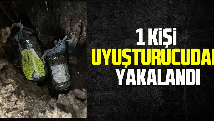 1 kişi uyuşturucudan yakalandı