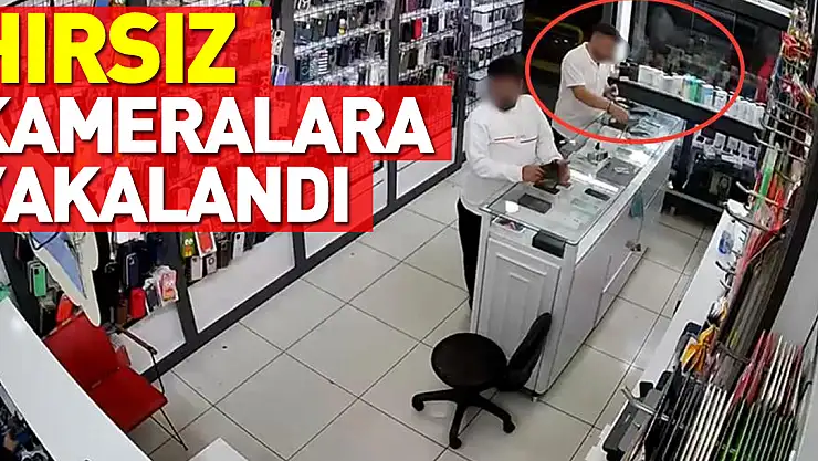 Cep Telefonu Çalmak İsteyen Hırsız Kameraya Yakalandı