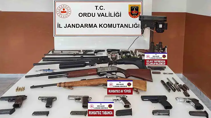 Ordu'da silah ve mühimmat kaçakçılığı
