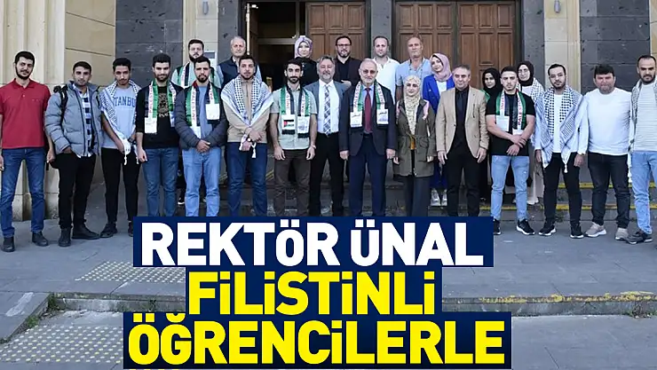 Rektör Ünal Filistinli Öğrencilerle