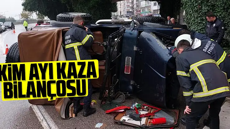 Ekim ayı kaza bilançosu