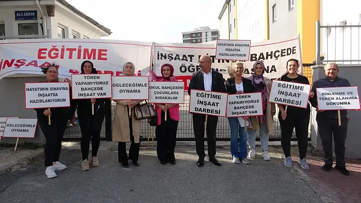 'İnşaat gürültüsünde nasıl ders işleyecekler?'