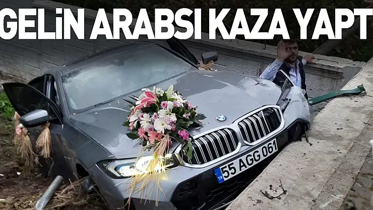 Gelin Arabsı Kaza Yaptı