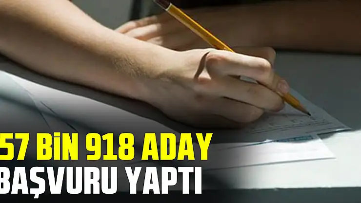 157 bin 918 Aday Başvuru Yaptı