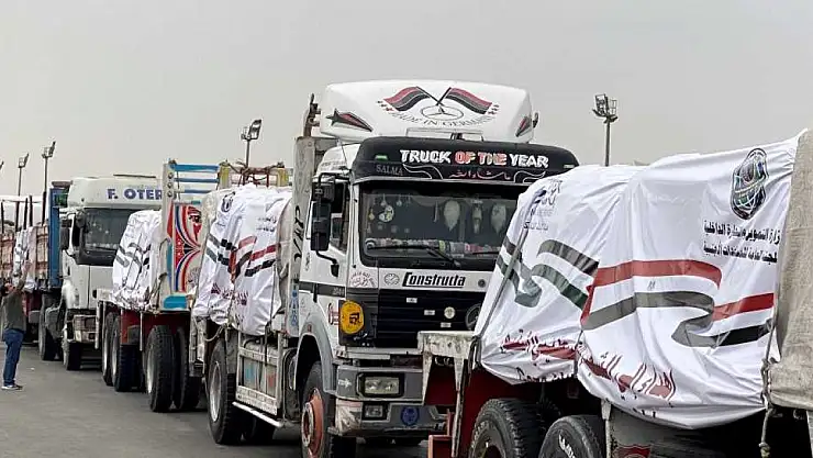 Gazze'ye yardım tırı sayısı 200 oldu