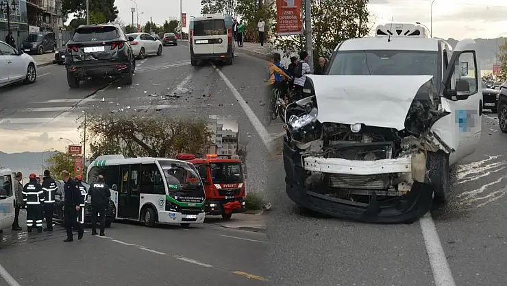 Kaza nedeni ile yol trafiğe kapandı
