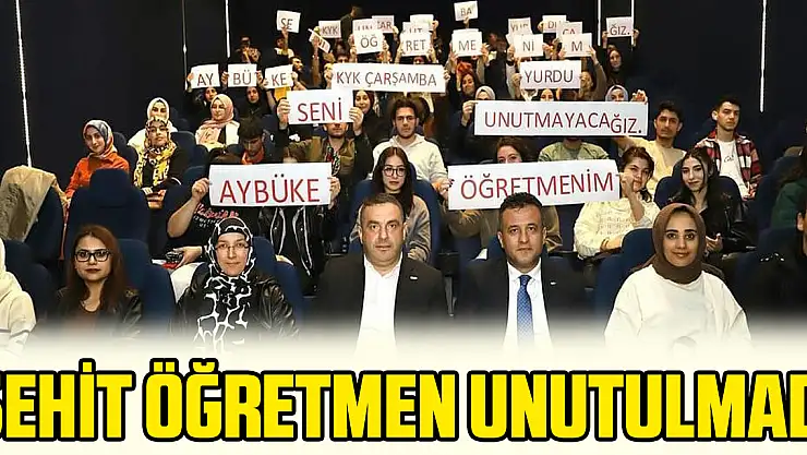 Şehit Öğretmen Unutulmadı