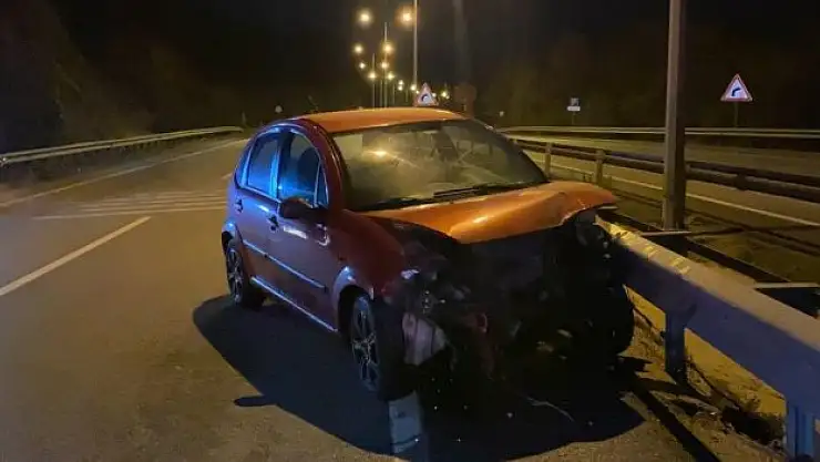 Kendini orta refüjde buldu