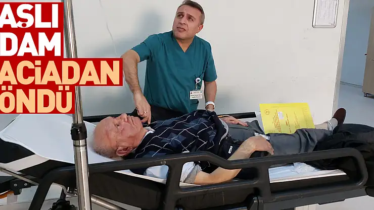 Yaşlı adam faciadan döndü