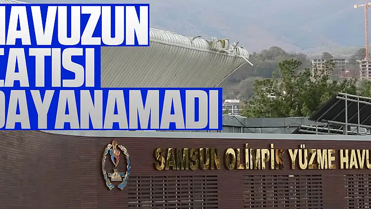 Havuzun çatısı dayanamadı