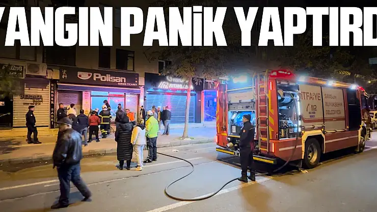 Yangın panik yaptırdı