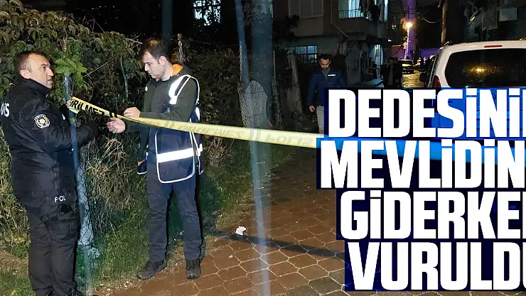 Dedesinin mevlidine giderken vuruldu