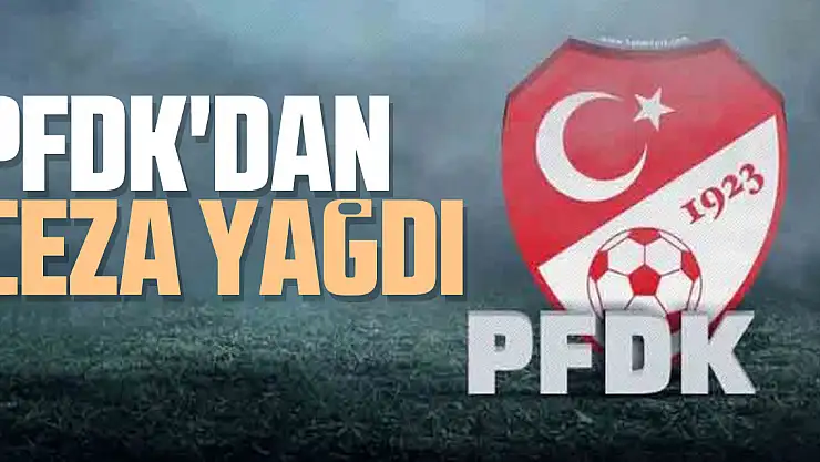 PFDK'dan ceza yağdı
