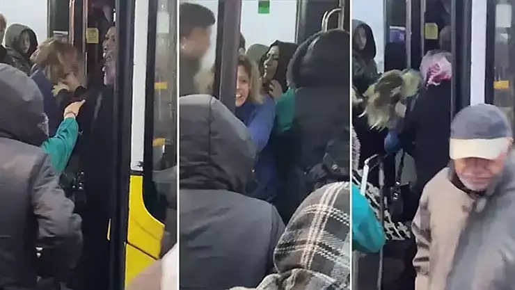 Otobüste Saç Saça Kavga