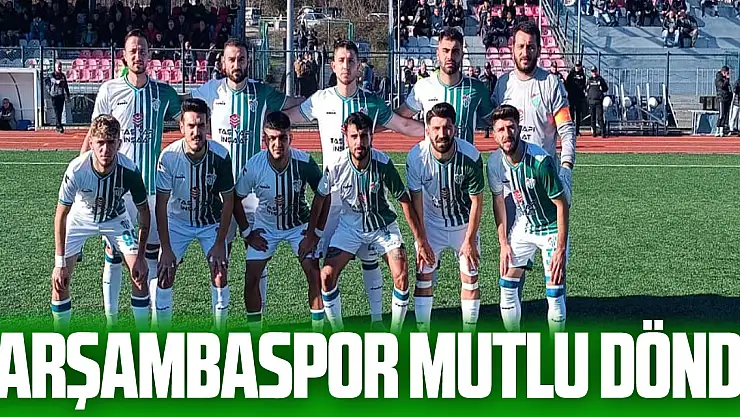 Çarşambaspor Mutlu Döndü