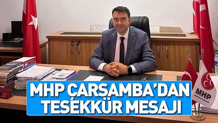 MHP Çarşamba'dan Teşekkür