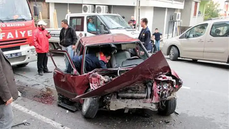 Samsun'da Trafik Kazası:1 Yaralı