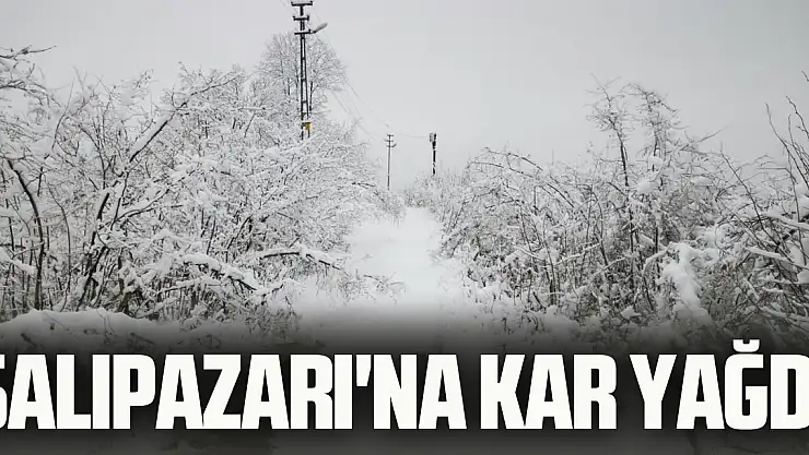Salıpazarı'na Kar Yağdı