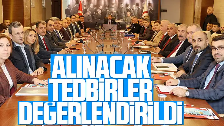 Alınacak tedbirler değerlendirildi