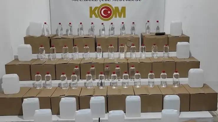 895 litre etil alkol yakalandı