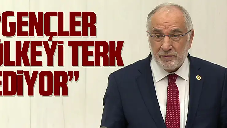 'Gençler ülkeyi terk ediyor'