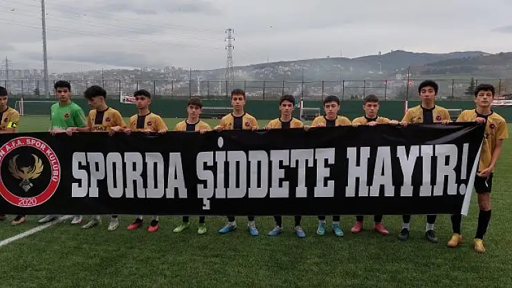'Sporda şiddete hayır'