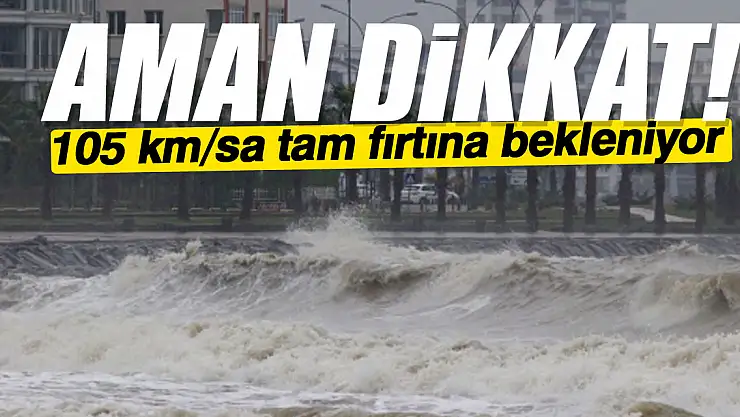 Karadeniz'de fırtına uyarısı