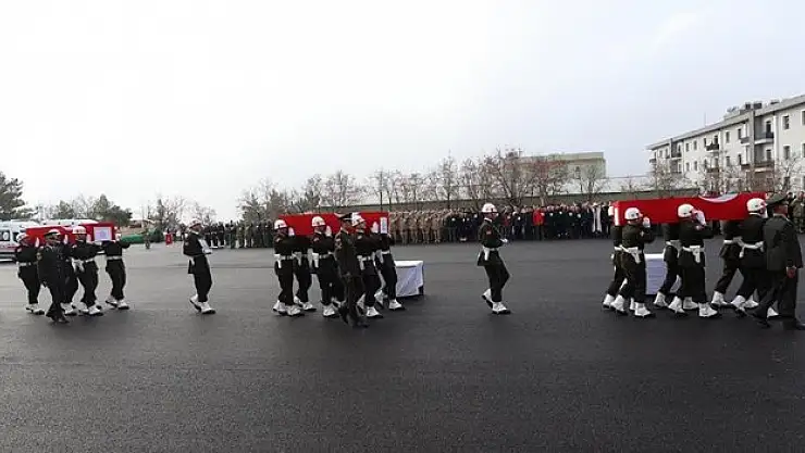 6 asker için tören yapıldı