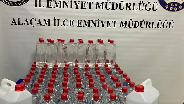 160 litre etil alkol ele geçirildi