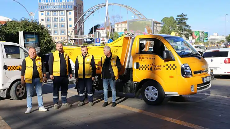çöp taşıyan taksiler