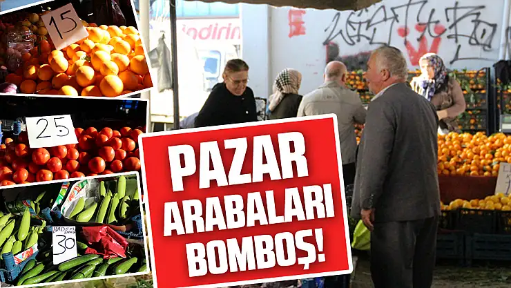 Pazar arabaları Bomboş!