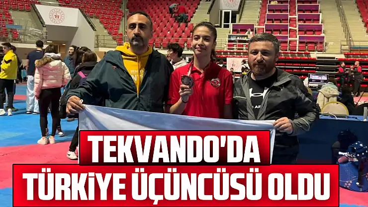 Tekvando'da Türkiye üçüncüsü oldu