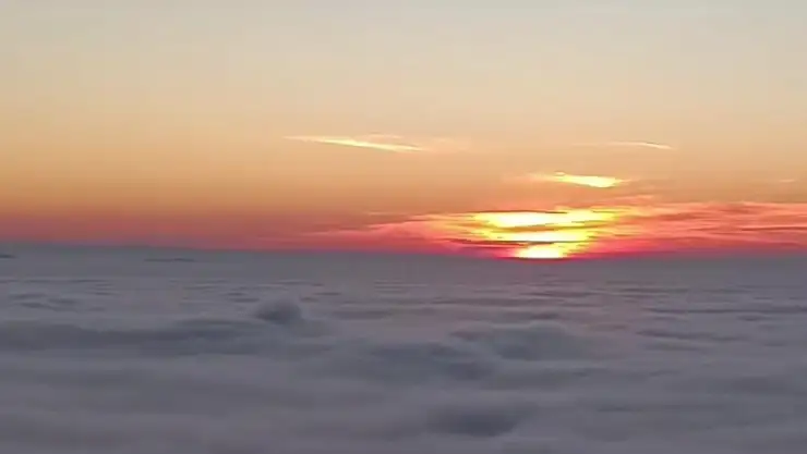 yoğun sis görsel şölen oluşturdu