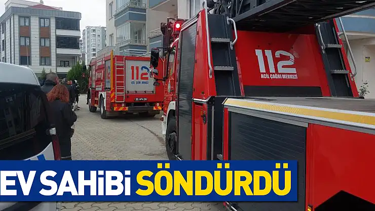 Ev sahibi söndürdü