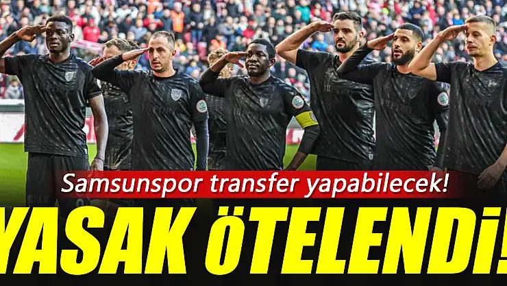 Samsunspor'da 'transfer yasağı' ötelendi!