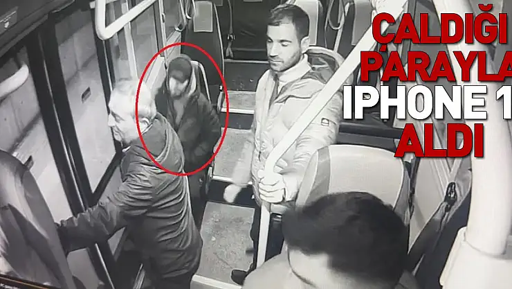 Çaldığı parayla ıphone 15 aldı