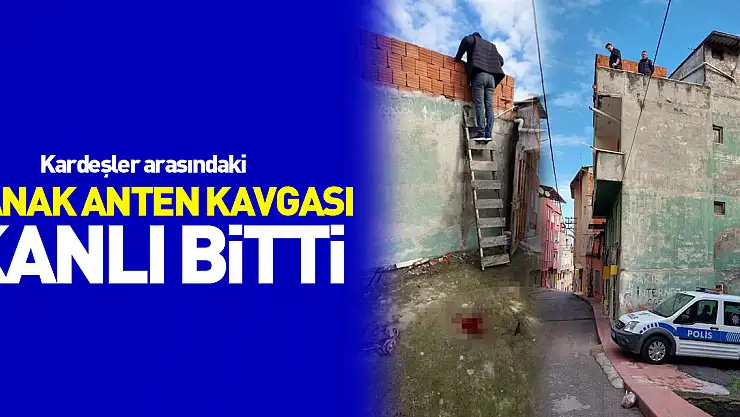 Çanak anten yüzünden çatıdan düştü