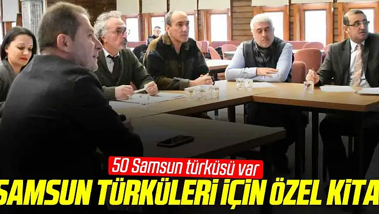 Samsun türküleri için özel kitap