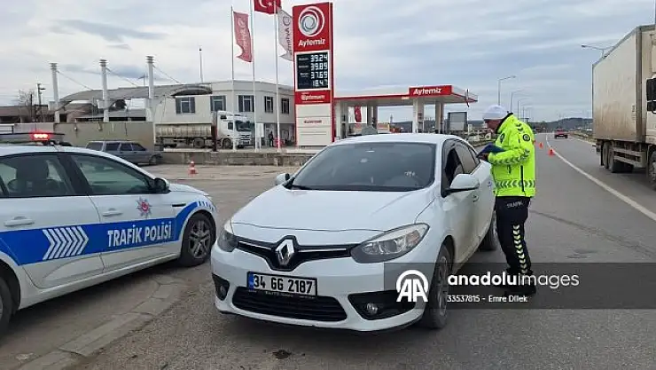 Bafra'da 164 araç denetlendi